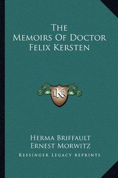 portada the memoirs of doctor felix kersten (en Inglés)