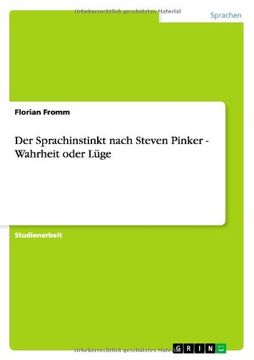 portada Der "Sprachinstinkt" nach Steven Pinker. Wahrheit oder Lüge? (German Edition) (en Alemán)