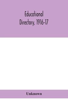 portada Educational directory, 1916-17 (en Inglés)