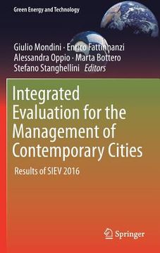 portada Integrated Evaluation for the Management of Contemporary Cities: Results of Siev 2016 (en Inglés)