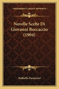 portada Novelle Scelte Di Giovanni Boccaccio (1904) (en Italiano)