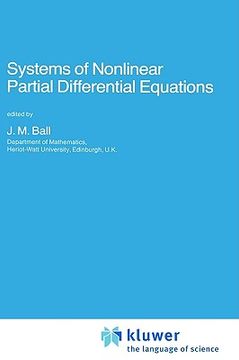 portada systems of nonlinear partial differential equations (en Inglés)