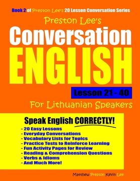 portada Preston Lee's Conversation English For Lithuanian Speakers Lesson 21 - 40 (en Inglés)