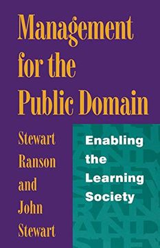 portada Management for the Public Domain: Enabling the Learning Society (en Inglés)