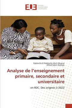 portada Analyse de l'enseignement primaire, secondaire et universitaire