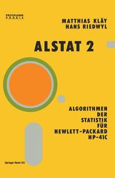 portada alstat 2: algorithmen der statistik fa1/4r hewlett-packard hp-41c (en Alemán)