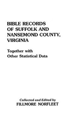 portada bible records of suffolk and nansemond county, virginia (en Inglés)