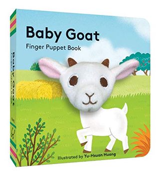 portada Baby Goat: Finger Puppet Book: (Best Baby Book for Newborns, Board Book With Plush Animal) (en Inglés)