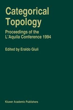 portada categorical topology: proceedings of the l aquila conference (1994)