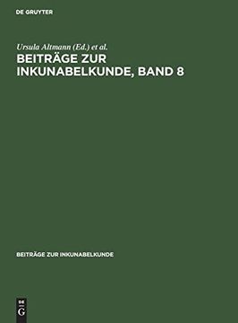 portada Beiträge zur Inkunabelkunde, Band 8 (en Alemán)