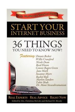 portada start your internet business: 36 things you need to know now (in English)