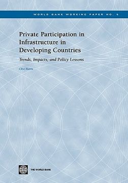 portada private participation in infrastructure in developing countries: trends, impacts, and policy lessons (en Inglés)