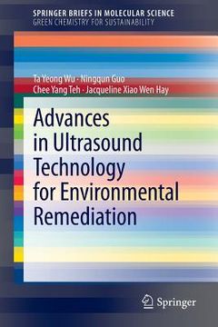 portada advances in ultrasound technology for environmental remediation (en Inglés)