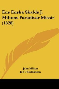 portada ens enska skalds j. miltons paradisar missir (1828)