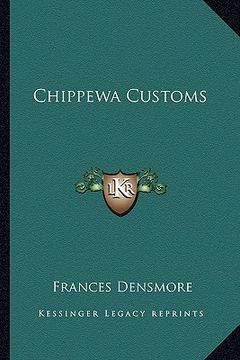 portada chippewa customs (en Inglés)
