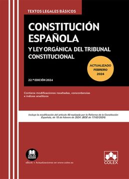 portada Constitucion Española y ley Organica del Tribunal Constituci
