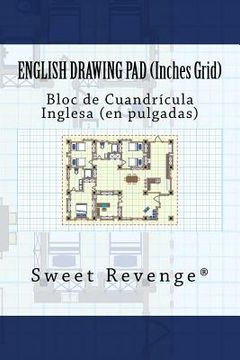 portada English Drawing Pad - Inches Grid: Bloc de Cuandrícula Inglesa - En Pulgadas (en Inglés)