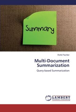 portada Multi-Document Summarization: Query-based Summarization