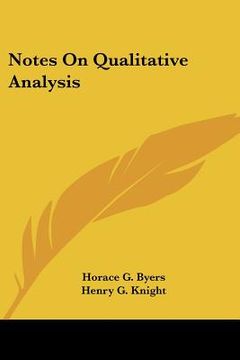portada notes on qualitative analysis (en Inglés)