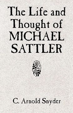 portada the life and thought of michael sattler (en Inglés)