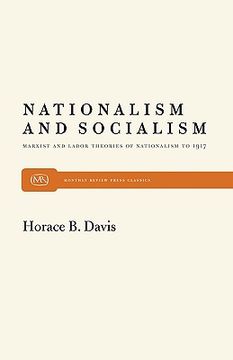 portada nationalism and socialism (en Inglés)