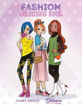 portada Fashion Coloring Book: For Kids Ages 6-8, 9-12 (en Inglés)