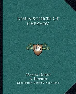portada reminiscences of chekhov (in English)