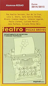 portada Alumnos. Teatro Piezas Breves. Curso 2014-2015