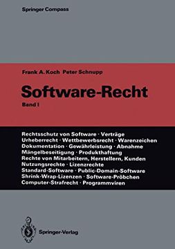 portada Software-Recht: Band 1 (en Alemán)