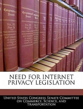portada need for internet privacy legislation (en Inglés)