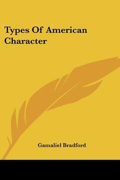 portada types of american character (en Inglés)
