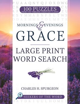 portada Mornings and Evenings of Grace: Large Print Word Search (en Inglés)