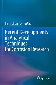 portada Recent Developments in Analytical Techniques for Corrosion Research (en Inglés)