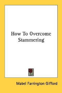 portada how to overcome stammering (en Inglés)