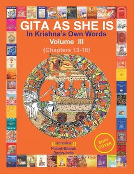 portada Gita As She Is, In Krishna's Own Words, Vol III 