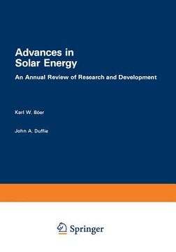 portada Advances in Solar Energy: An Annual Review of Research and Development, Volume 1 - 1982