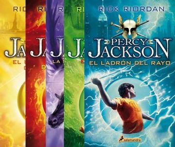 portada Saga Percy Jackson y los Dioses del Olimpo (Paquete 5 Vol. )