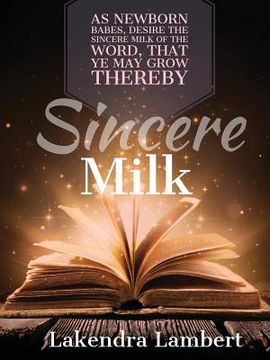 portada Sincere Milk (en Inglés)