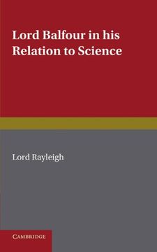 portada Lord Balfour and his Relation to Science (in English)