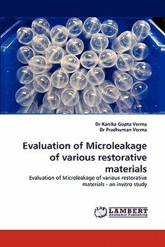 portada evaluation of microleakage of various restorative materials (en Inglés)