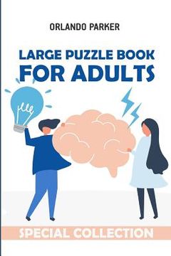 portada Large Puzzle Book For Adults: Nondango Puzzles (en Inglés)