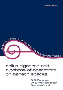 portada calkin algebras and algebras of operators on banach spates (en Inglés)