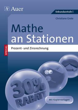 portada Mathe an Stationen Prozent- und Zinsrechnung (en Alemán)