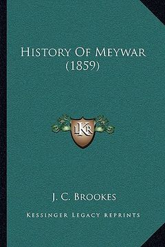 portada history of meywar (1859) (en Inglés)