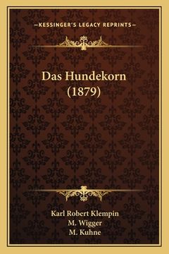portada Das Hundekorn (1879) (en Alemán)