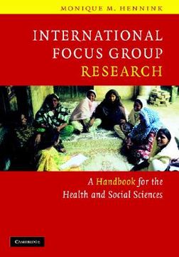 portada international focus group research: a handbook for the health and social sciences (en Inglés)