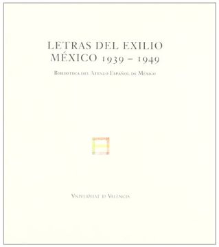 portada Letras del exilio. México 1939-1949 (in Spanish)