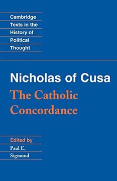 portada Nicholas of Cusa: The Catholic Concordance Paperback (Cambridge Texts in the History of Political Thought) (en Inglés)