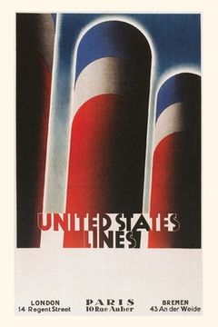 portada Vintage Journal United States Lines Travel Poster (en Inglés)
