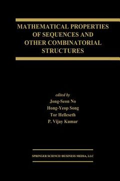 portada Mathematical Properties of Sequences and Other Combinatorial Structures (in English)